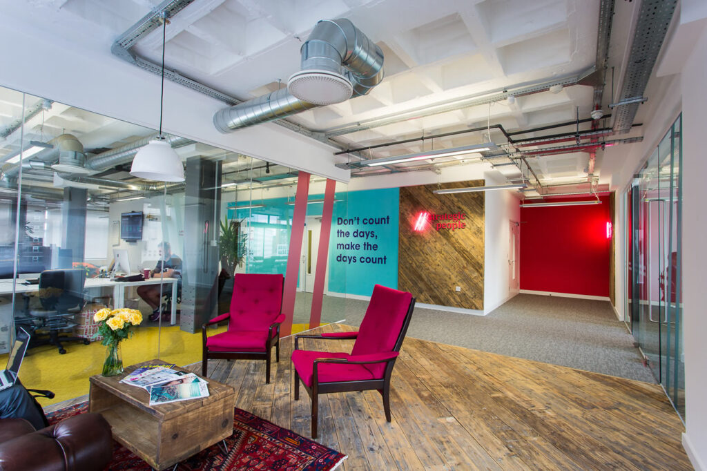 Strategic People office fit out in Manchester by Select Interiors