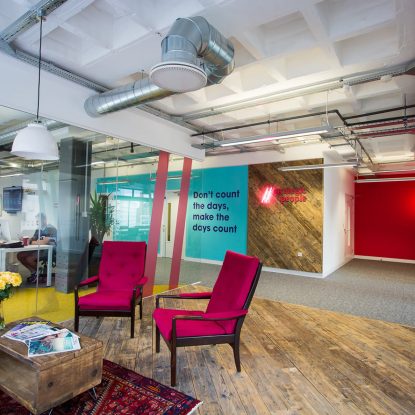 Strategic People office fit out in Manchester by Select Interiors