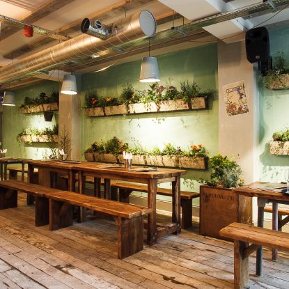 Allotment Bar fit out Manchester by Select Interiors